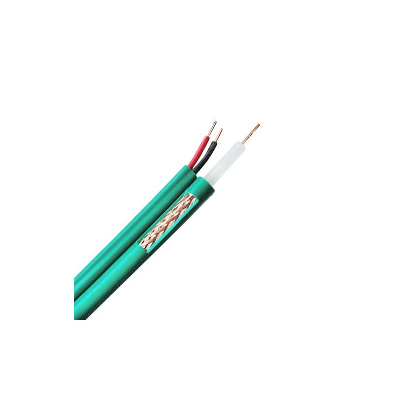 CABLE KX6 + 2x0.81 VERTS (BOBINE DE 100m)