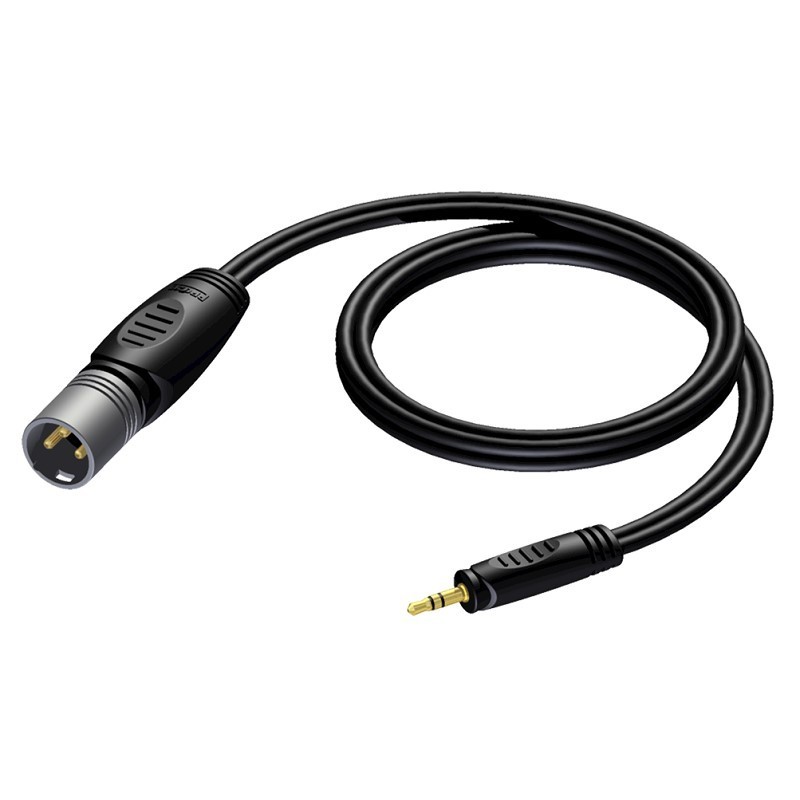 CORDON XLR MALE / JACK 3.5 STEREO MALE 3.00m