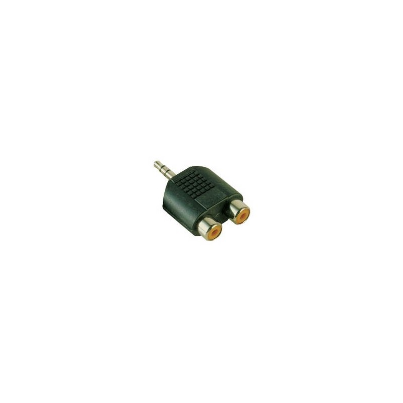 ADAPTATEUR JACK 3,5S MALE/2 RCA FEM