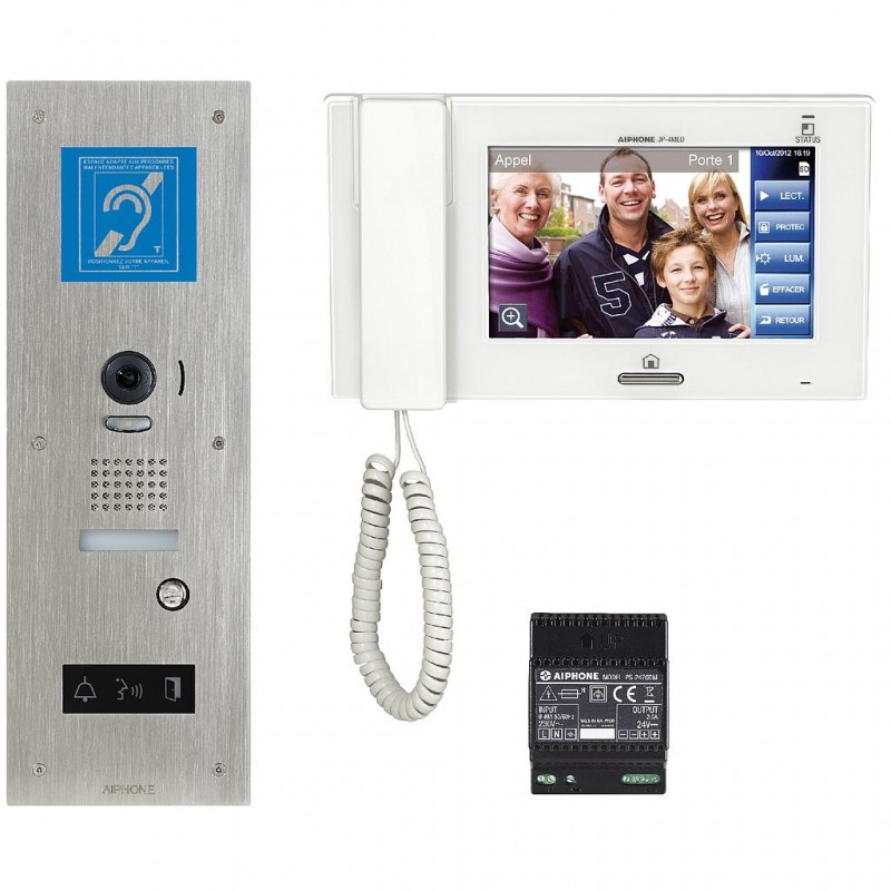 KIT VIDEO ZOOM/MEMOIRE D'IMAGE PLATINE ENCASTREE BOUCLE MAGNETIQUE