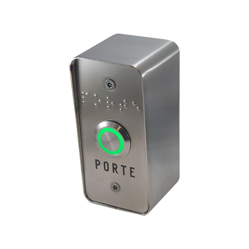 BOUTON DE SORTIE EN SAILLE 85x40mm INOX  NO/NF