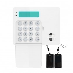 CLAVIER FILAIRE ET RADIO POUR ALARME AVEC LECTEUR MIFARE + 2 TAGS