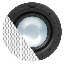 SUBWOOFER STEREO 8" ENCASTRE 2x50W BLANC