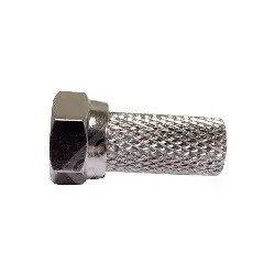 FICHES F MALES A VISSER 7mm  LONGUES AVEC JOINT (BOITE DE 100) 