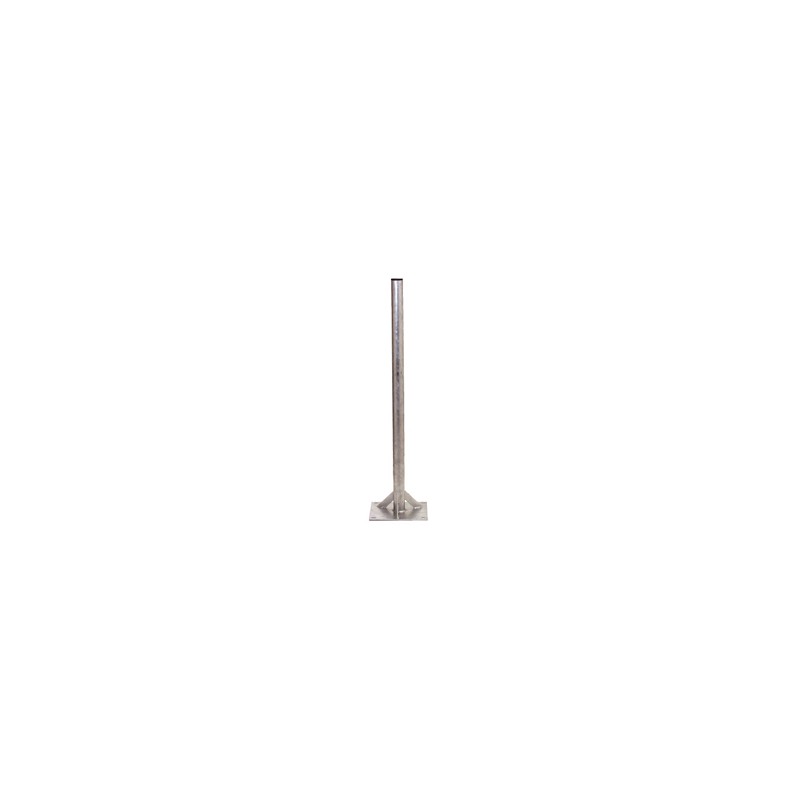PIED TERRASSE GALVANISE Ø50mm HAUT.1.00m DROIT RENFORCE