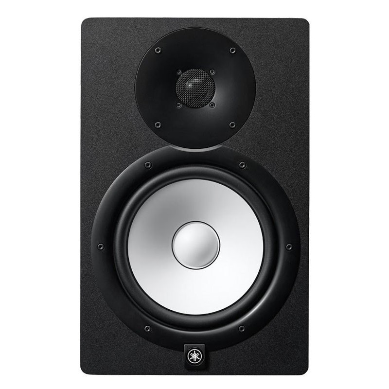 ENCEINTE DE STUDIO NOIRE 2 VOIES BOOMER 8" TWEETER 1" AMPLIFIEE 120W