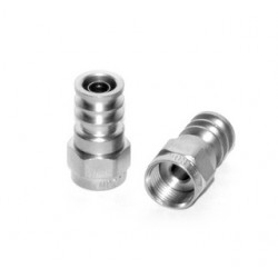 CONNECTEUR F A SERTIR POUR CABLE CAVEL 5mm (BOITE DE 100)