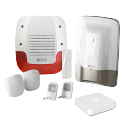 PACK ALARME 1 CENTRALE 2 TELECO 2 DETECT VOL 1 SIRENE EXT TYDOM