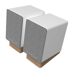 PAIRE D'ENCEINTE ACTIVE BLANCHE 2x15W BLUETOOTH / HDMI