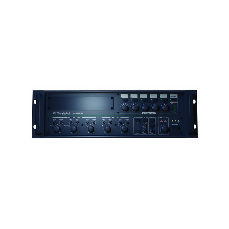 AMPLI SONO LIGNE 100V - 5 ZONES - 120 WATTS