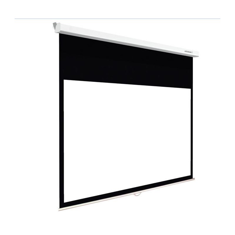 ECRAN MANUEL 16/9 - 234x132 BLANC MAT BORDS NOIRS